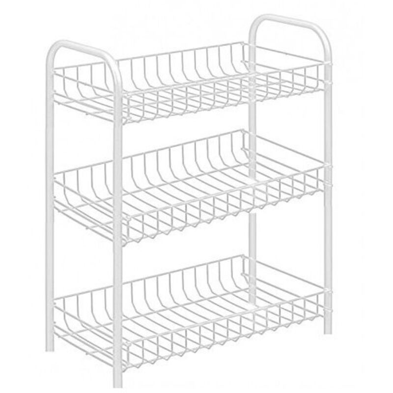 foto del prodotto traesio - carrello portaoggetti porta oggetti 3 ripiani bianco 308 per cucina bagno - - trade shop