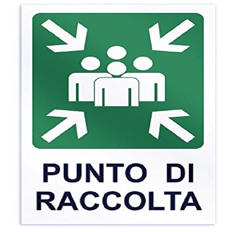 foto del prodotto traesio cartello punto di raccolta segnaletica direzionale sicurezza avvertimento trade shop