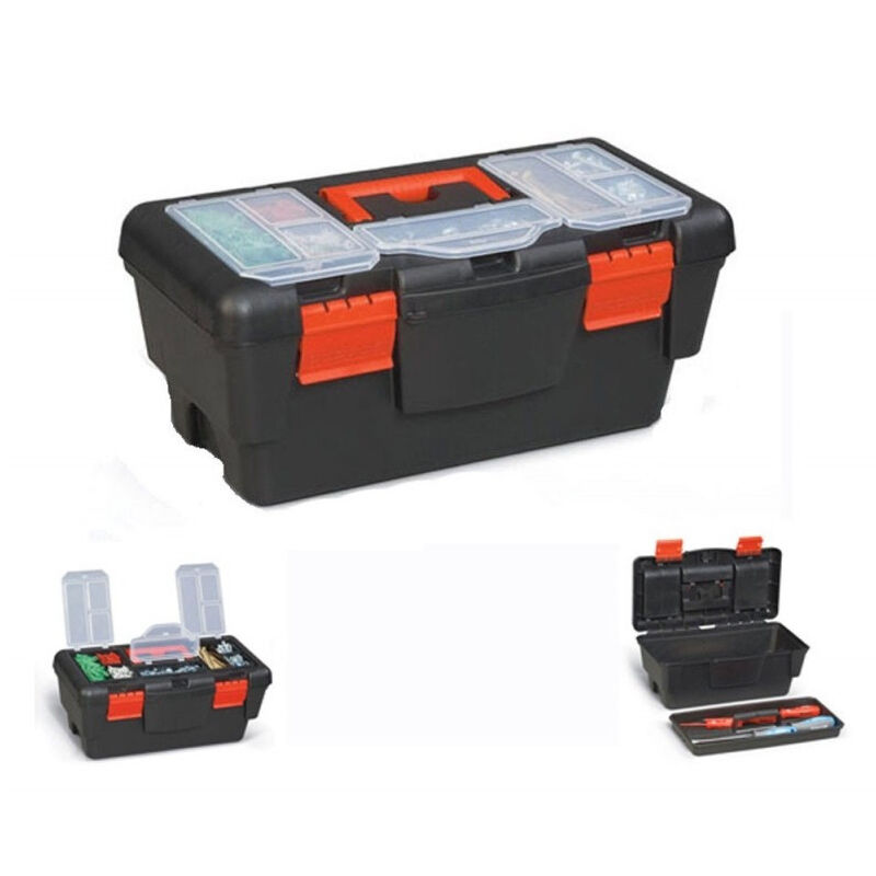 foto del prodotto traesio cassetta 48cm 19 porta utensili valigetta borsa attrezzi in plastica minuteria trade shop