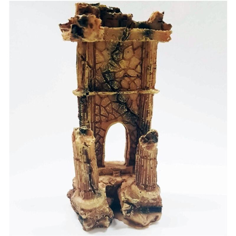 foto del prodotto traesio colonna romana arco rocciosa 5.5x4x11cm ornamento acquario decorazioni pietra trade shop