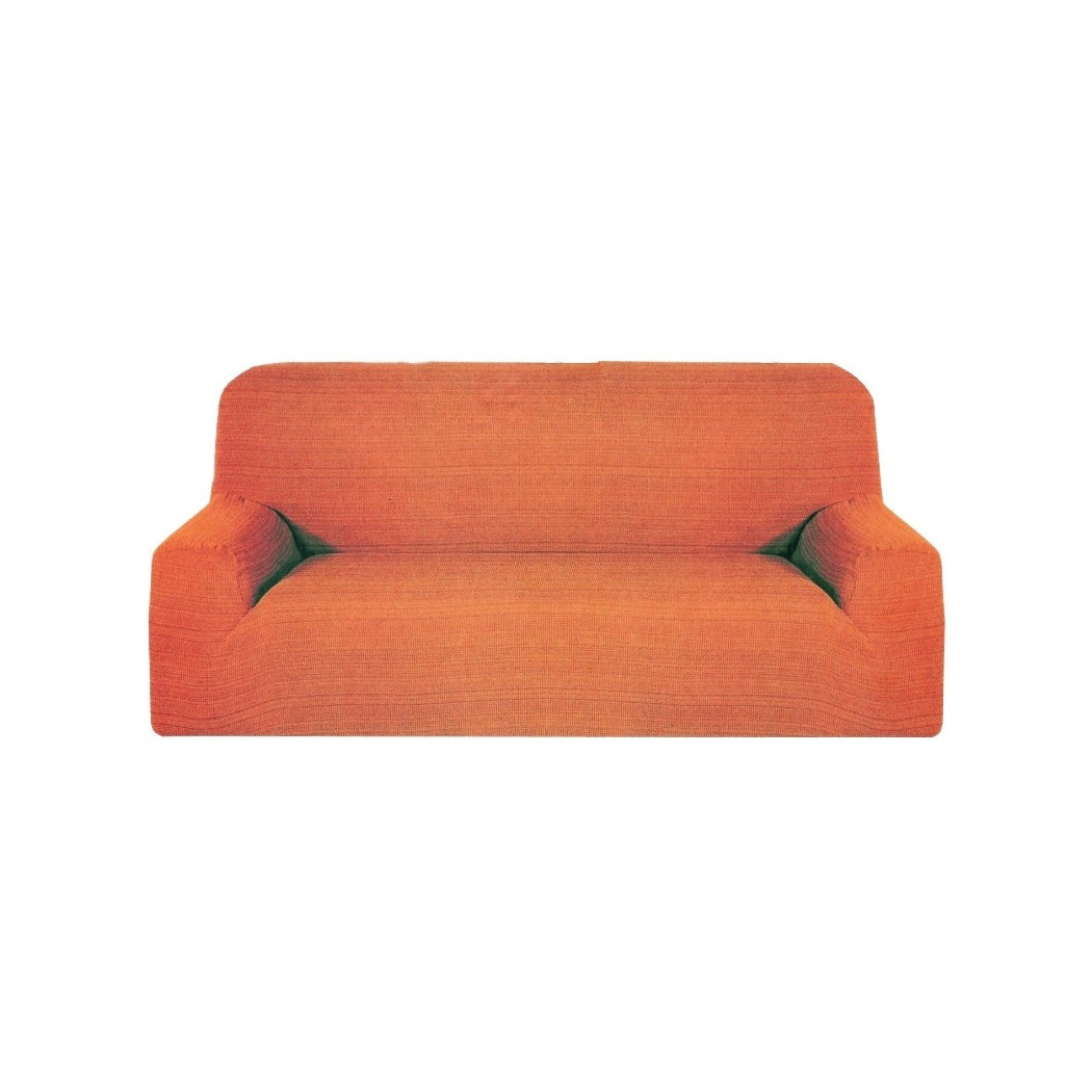 foto del prodotto traesio copridivano 4 posti estendibile da 170 a 280 cm copri divano elasticizzato color arancione trade shop
