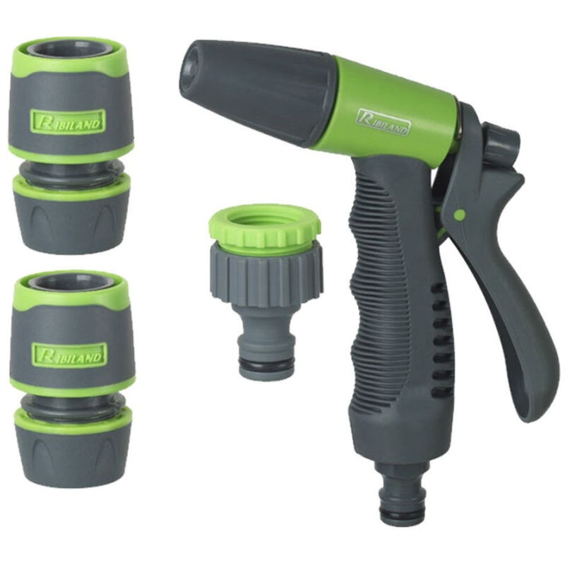 foto del prodotto traesio kit irrigazione con pistola raccordi presa rubinetto con rivestimento soft touch trade shop