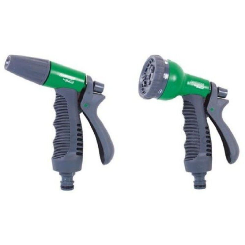 foto del prodotto traesio kit per irrigazione giardino doppia 2 pistola doppio getto d acqua annaffiare trade shop