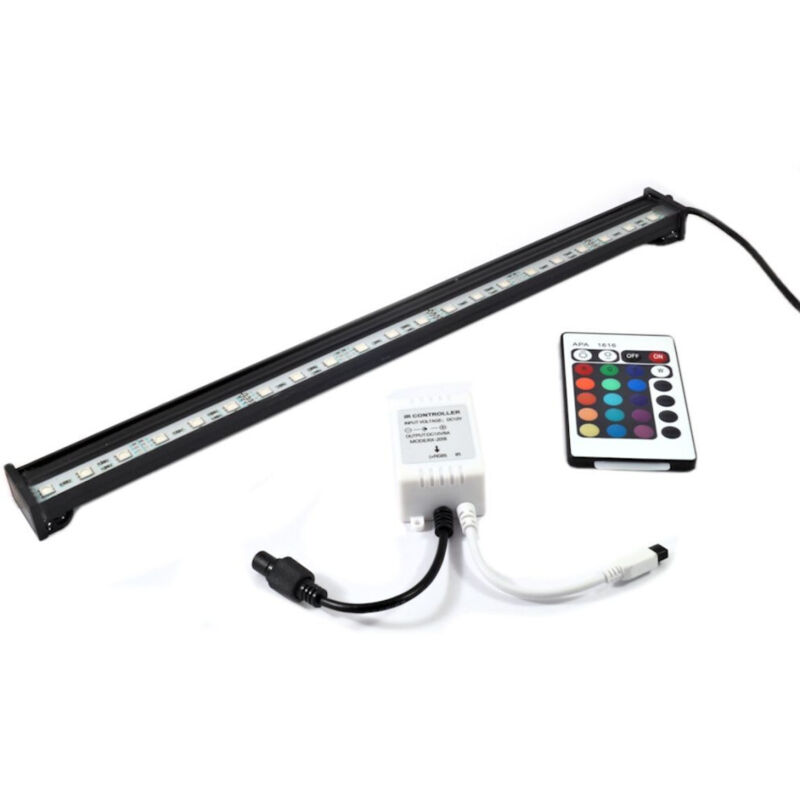 foto del prodotto traesio lampada immersione led per acquario tubo led t4 dee luce pesci bianca rgb blu rgb 40 cm trade shop