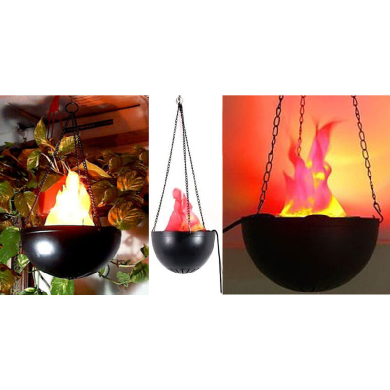 foto del prodotto traesio lampada luce effetto fuoco fiamma finta schenografia lampade a sospensione trade shop