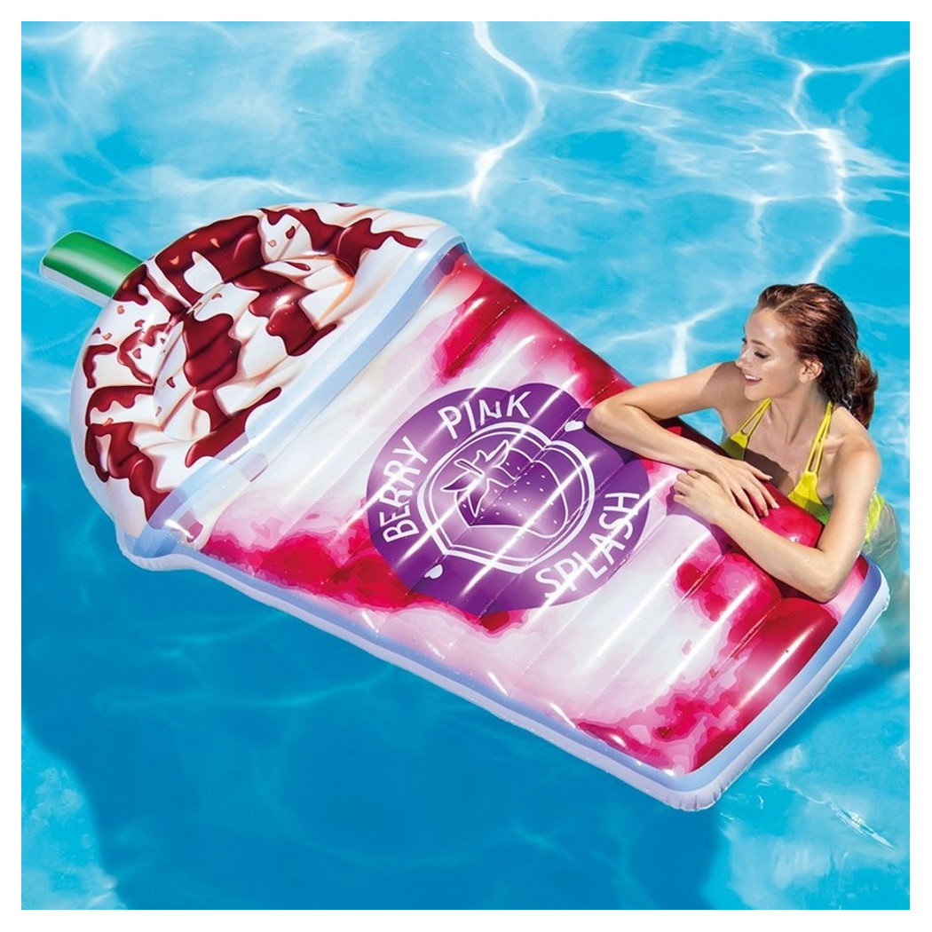 foto del prodotto traesio materassino isola gonfiabile stampa granita in pvc mare piscina 198x107 cm trade shop