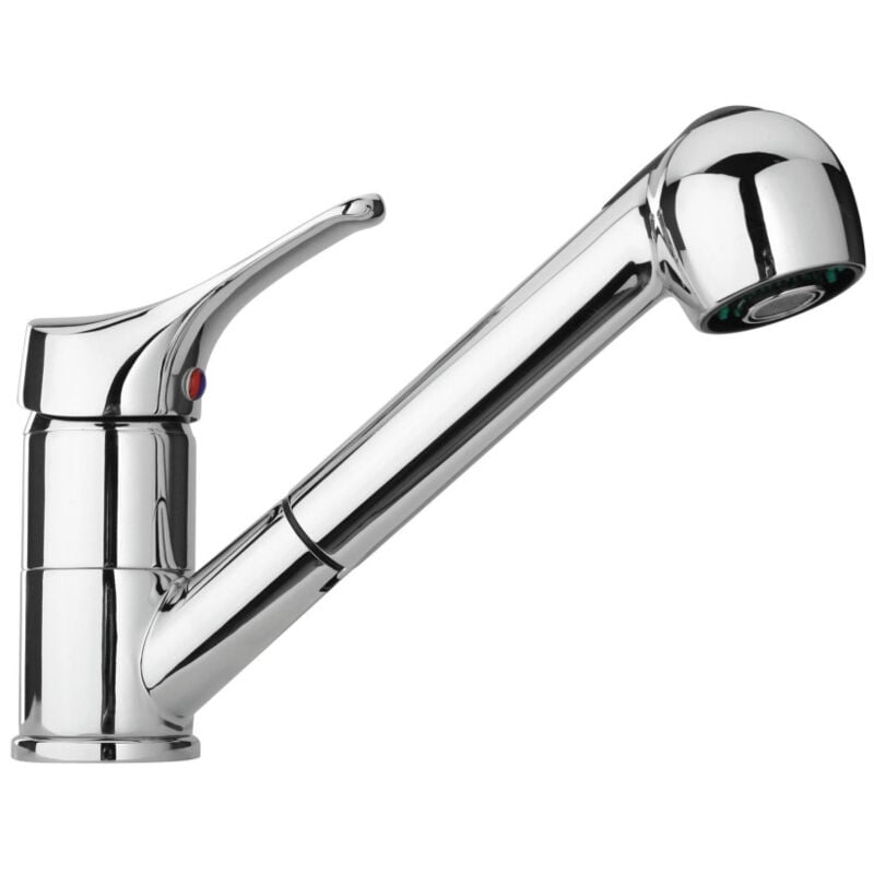 foto del prodotto traesio miscelatore monocomando per lavello cucina doccetta estraibile flessibile trade shop