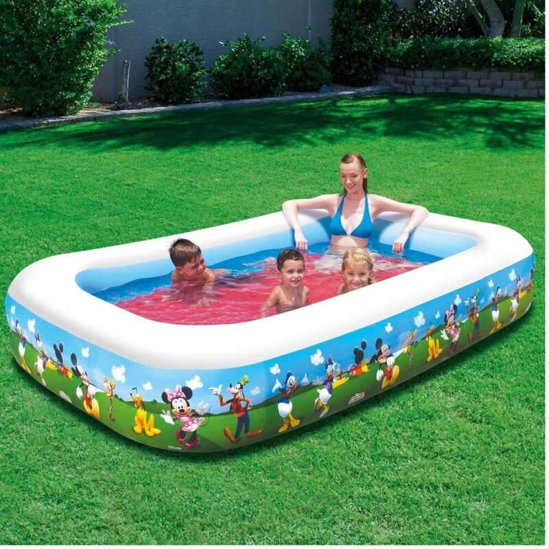 foto del prodotto traesio - piscina gonfiabile family disney topolino club house 260 x 175 x 51 cm - - trade shop