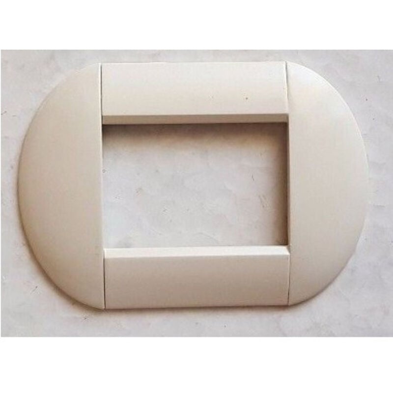 foto del prodotto traesio placca placche placchette compatibili living international light bombate bticino avorio 3 fori trade shop