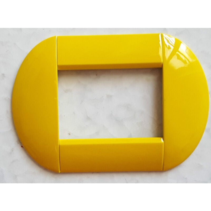 foto del prodotto traesio placca placche placchette compatibili living international light bombate bticino giallo 7 fori trade shop