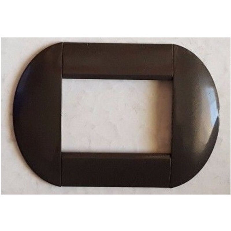 foto del prodotto traesio placca placche placchette compatibili living international light bombate bticino nero 4 fori trade shop