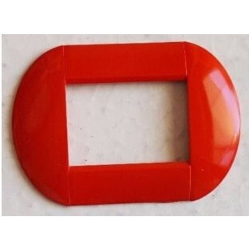 foto del prodotto traesio placca placche placchette compatibili living international light bombate bticino rosso ferrari 7 fori trade shop
