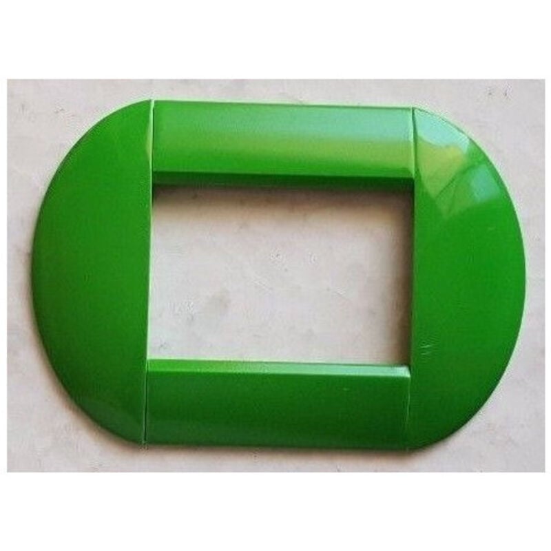 foto del prodotto traesio - placca placche placchette compatibili living international light bombate bticino - verde chiaro -3 fori - - trade shop
