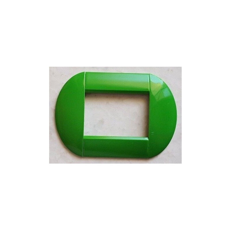 foto del prodotto traesio placca placche placchette compatibili living international light bombate bticino verde chiaro 7 fori trade shop