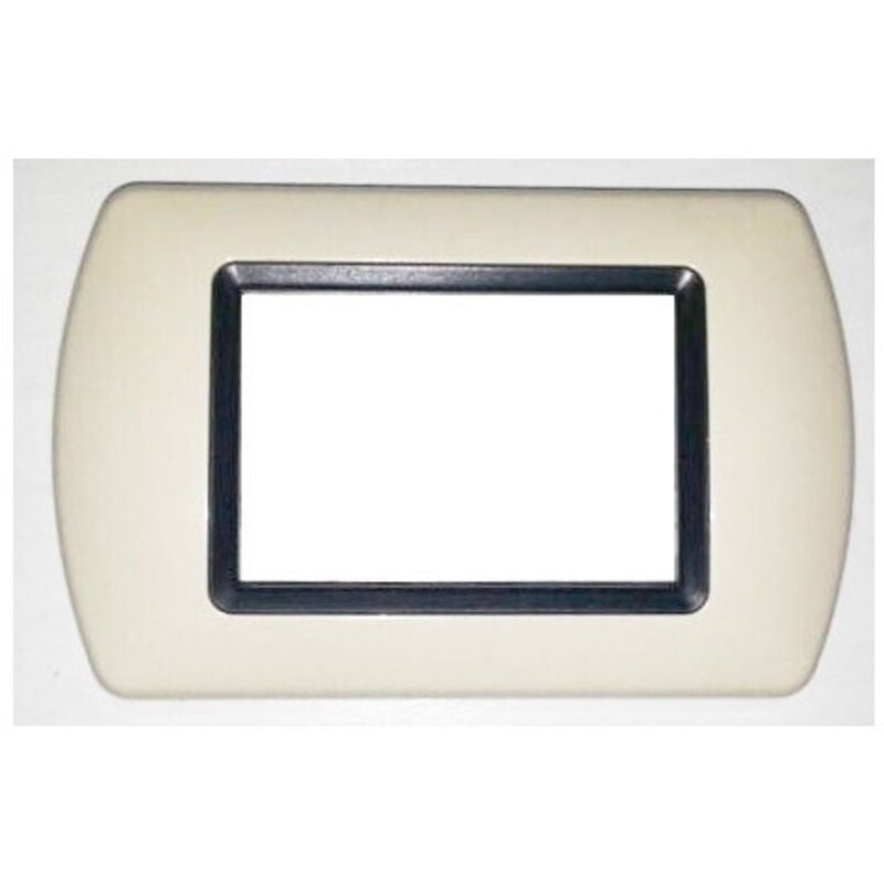 foto del prodotto traesio placchette placche in abs compatibili per serie living international placca avorio 3 fori trade shop