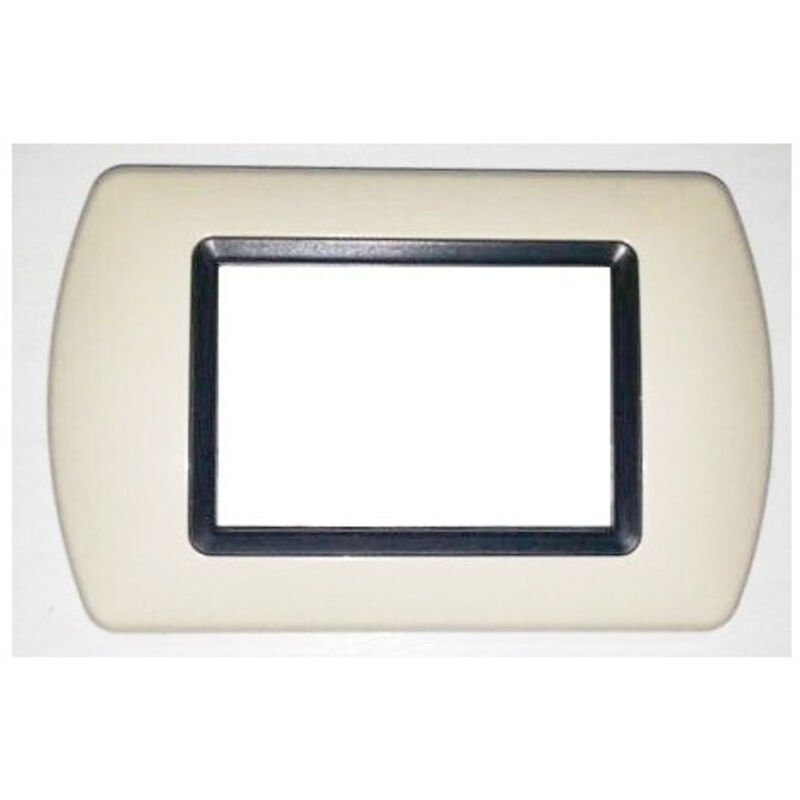 foto del prodotto traesio placchette placche in abs compatibili per serie living international placca avorio 4 fori trade shop