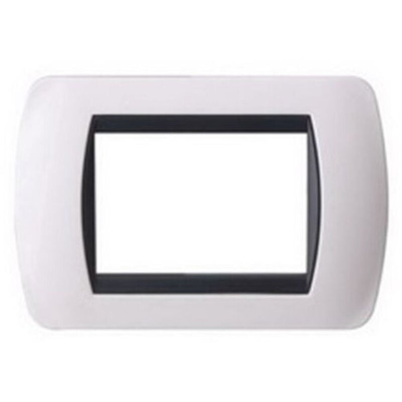 foto del prodotto traesio placchette placche in abs compatibili per serie living international placca bianco 7 fori trade shop