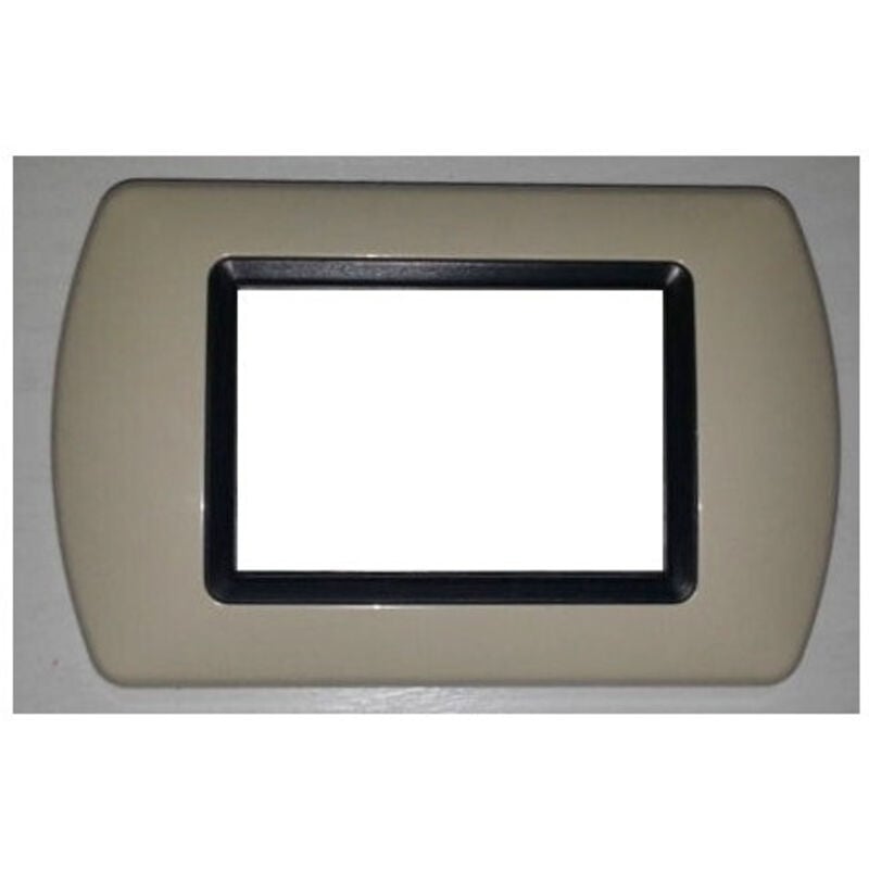 foto del prodotto traesio placchette placche in abs compatibili per serie living international placca cappuccino 7 fori trade shop