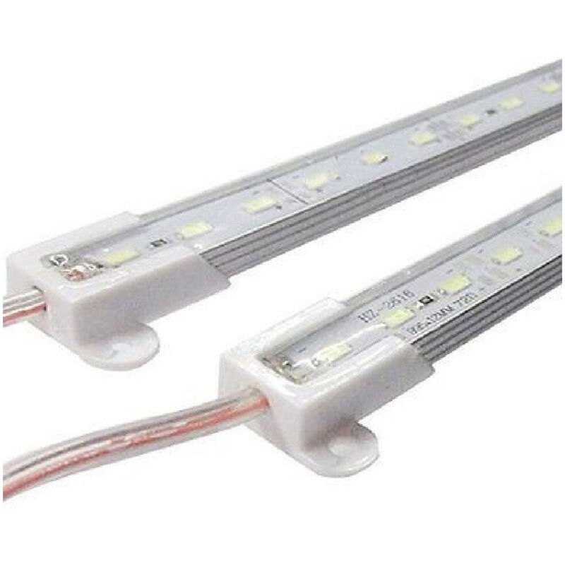 foto del prodotto traesio - profilo barra alluminio impermeabile 1 metro a 72 led 5630 7020 5050 14w - -bianco freddo -smd 5630 - trade shop