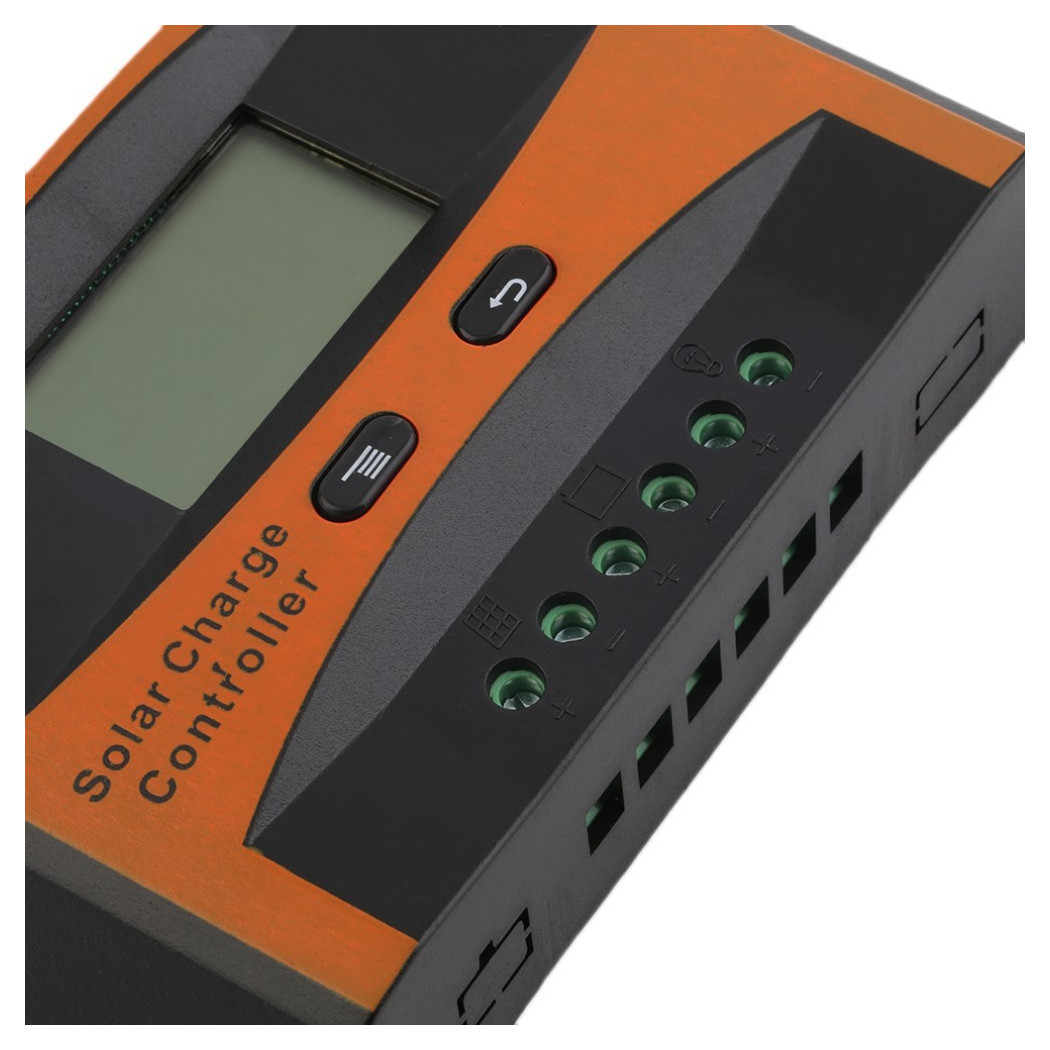 foto del prodotto traesio regolatore di carica per pannello solare 12v 24v 10 20 30 40a ampere controller 20 ampere trade shop