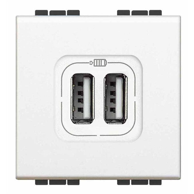 foto del prodotto traesio serie living international compatibile apparecchi di comando moduli prese interr presa 2 usb trade shop