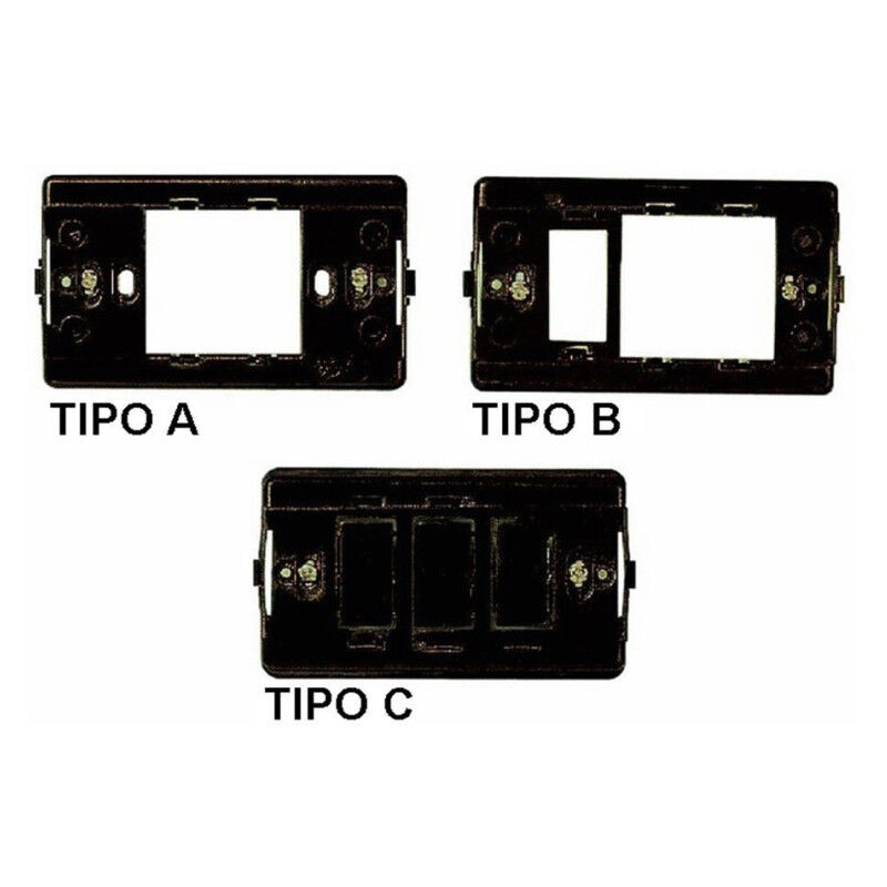 foto del prodotto traesio serie magic compatibile interruttori bipolari unipolari prese compatibili moduli supporto c trade shop