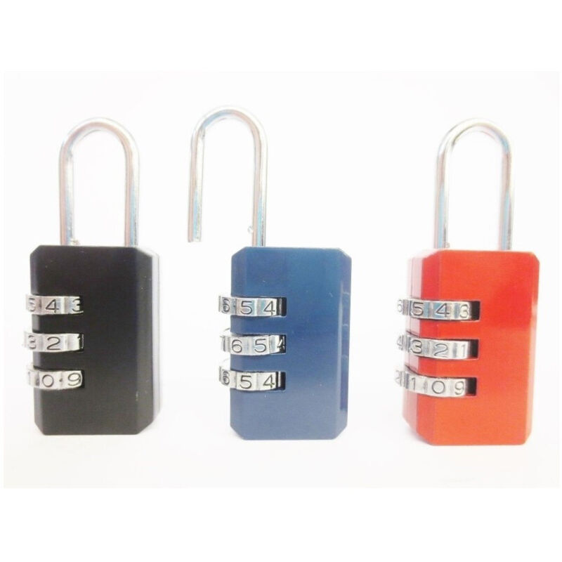 foto del prodotto traesio - set 2 lucchetti a combinazione numerica lucchetto per valigie bagagli armadietti - - trade shop