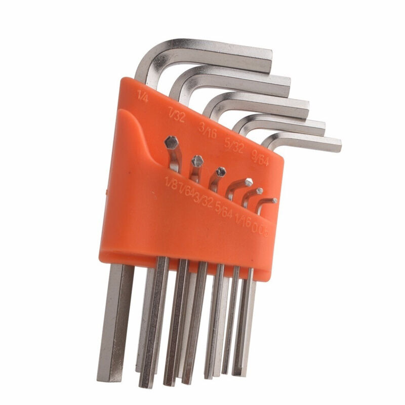 foto del prodotto traesio - set 9 pezzi chiavi chiavini esagonali da 1,5 mm a 10 mm in cromo vanadio crv - - trade shop