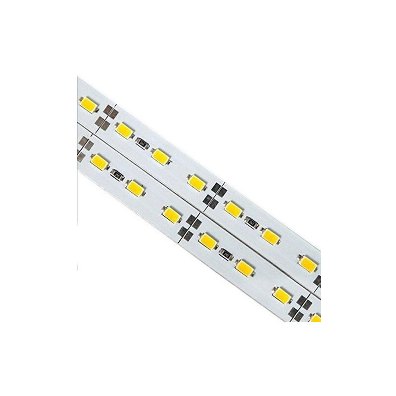 foto del prodotto traesio strip striscia rigida barra 1 metro a led 5630 7020 5050 13w 72 led calda fredda bianco freddo smd 5630 trade shop