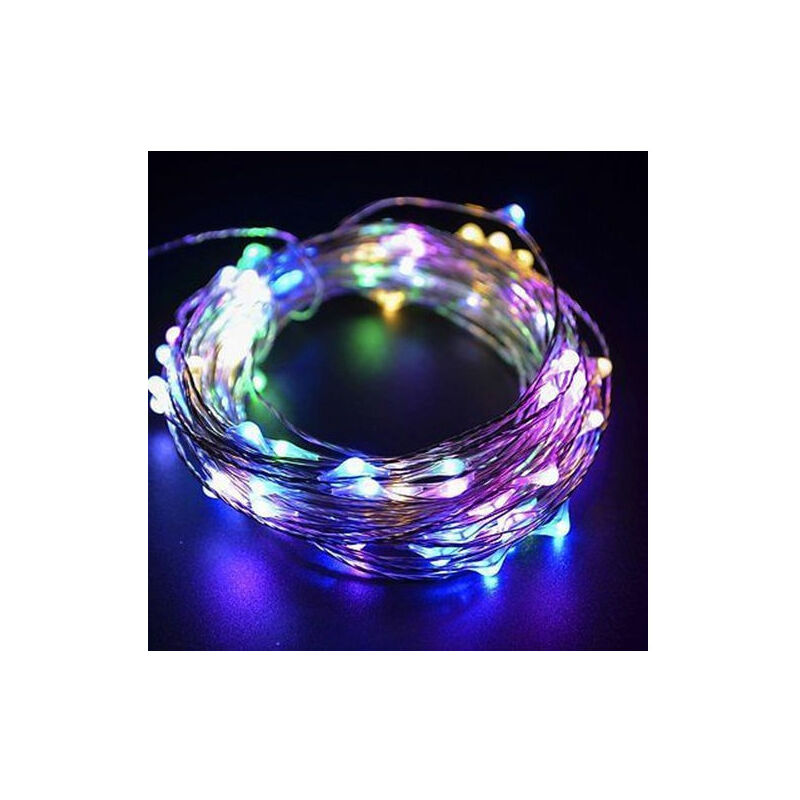 foto del prodotto traesio striscia 3 metri strip led bobina flessibile a batterie filo di rame luce rgb trade shop
