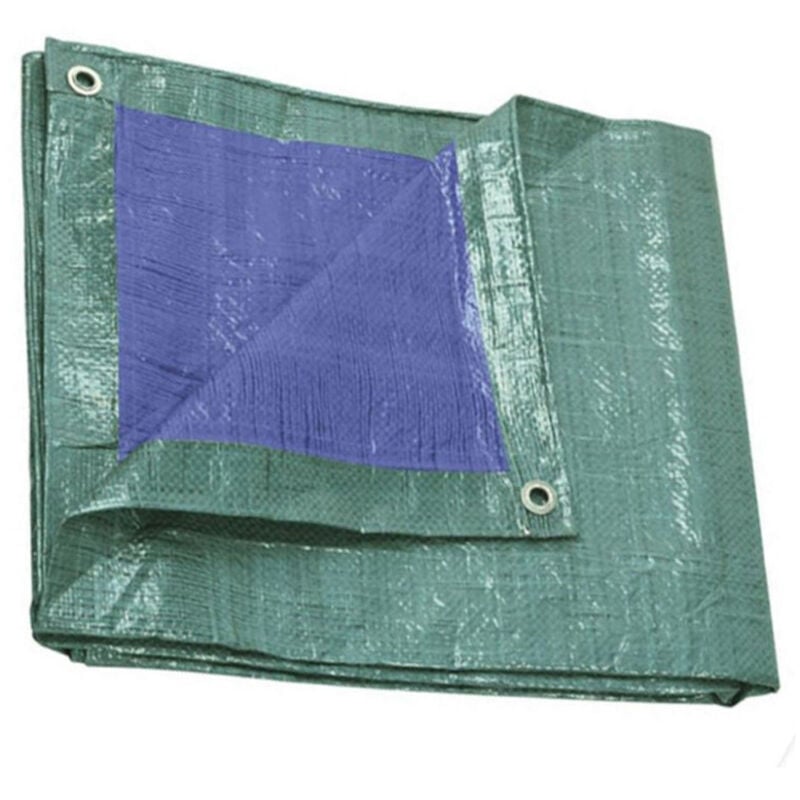 foto del prodotto traesio - telo protezione occhiellato copertura impermeabile resistente antistrappo piscin - -2x3 mt rinforzato 250 gr - - trade shop