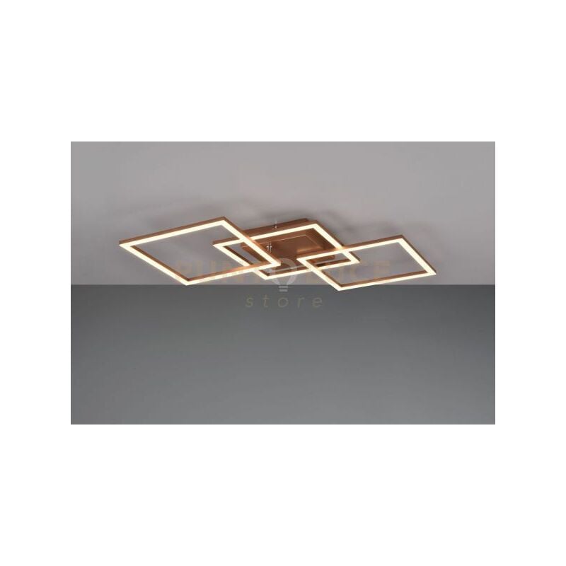 foto del prodotto trail plafoniera applique led 31w 3550lm, 4000 caffe orientabile l. 74,5cm