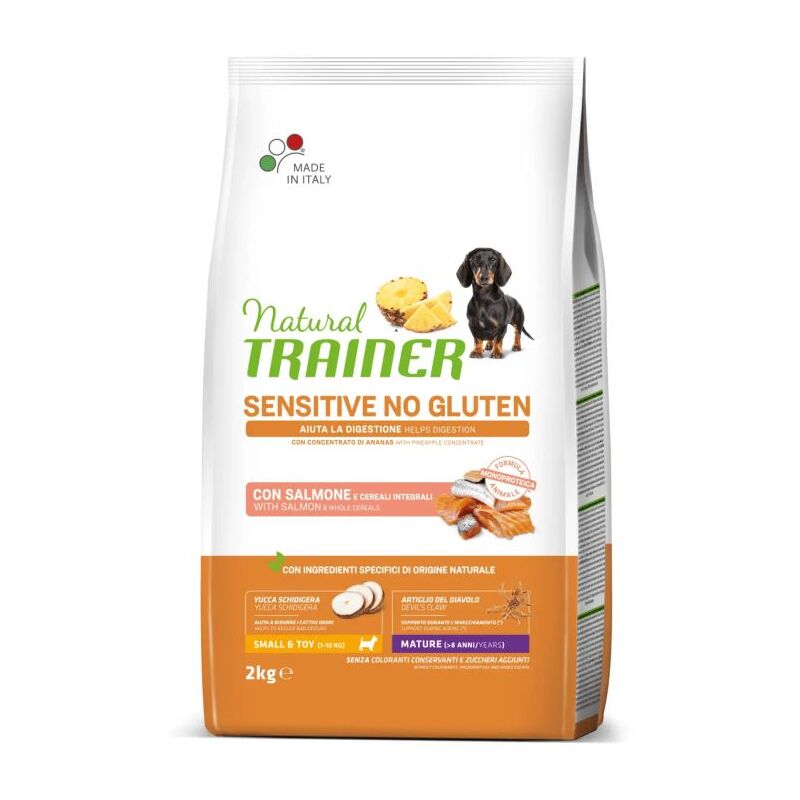 foto del prodotto trainer cane mini mature sensitive no gluten 2 kg salmone
