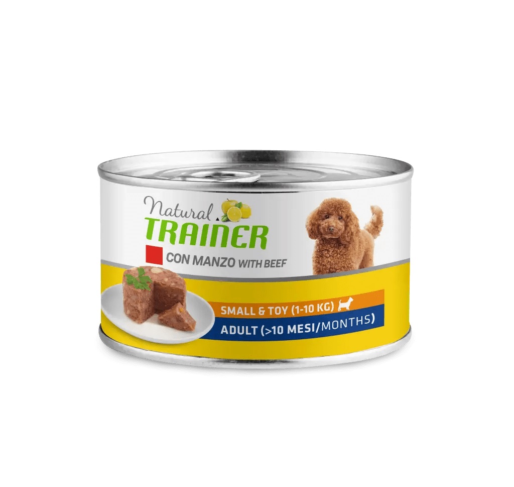 foto del prodotto trainer cane natural adulto small amp toy manzo 150 gr