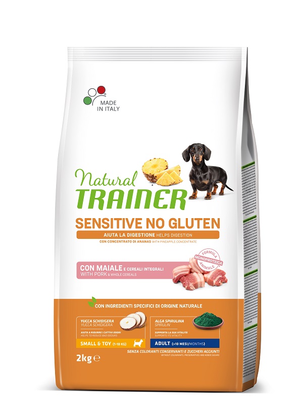 foto del prodotto trainer cane natural sensitive adulto mini maiale 2 kg