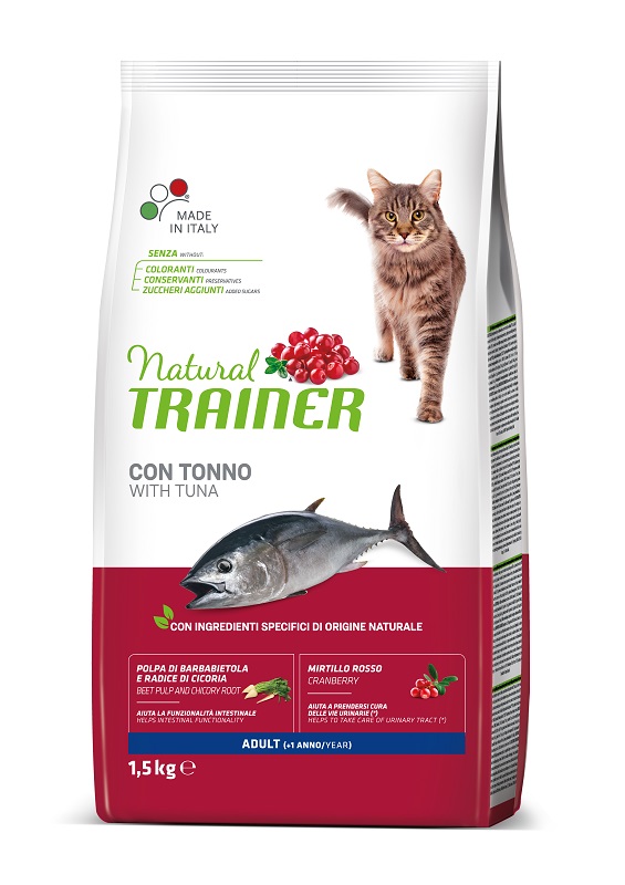 foto del prodotto trainer gatto natural adulto tonno 1,5 kg