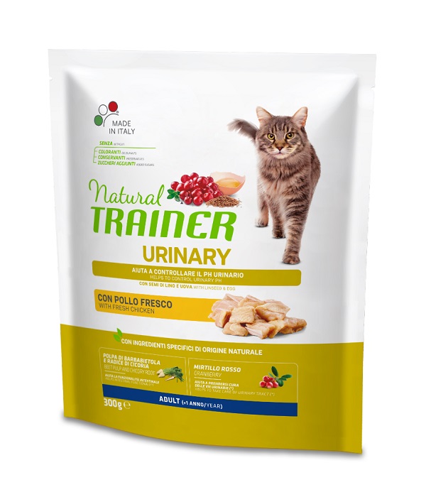foto del prodotto trainer gatto natural urinary pollo 300 gr