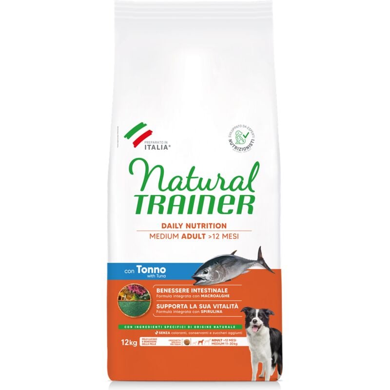 foto del prodotto trainer natural per cane adult medium con tonno, riso,cicoria e