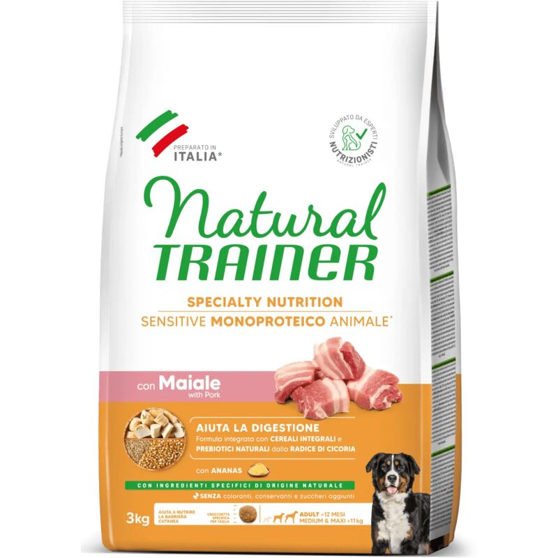 foto del prodotto trainer natural sensitive no gluten per cane adult medium maxi da