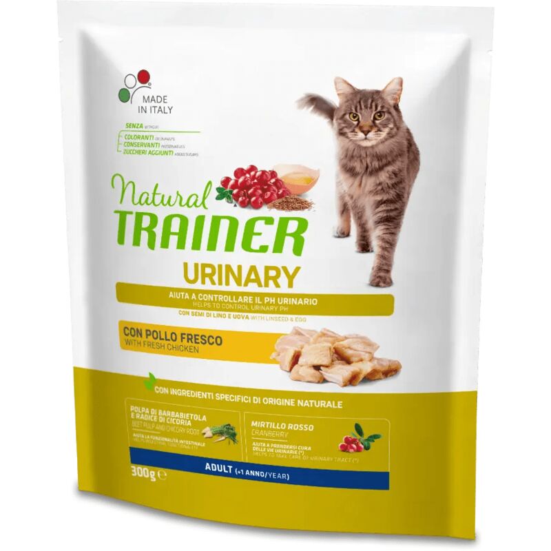 foto del prodotto trainer natural urinary per gatto adulto con pollo, semi di lino