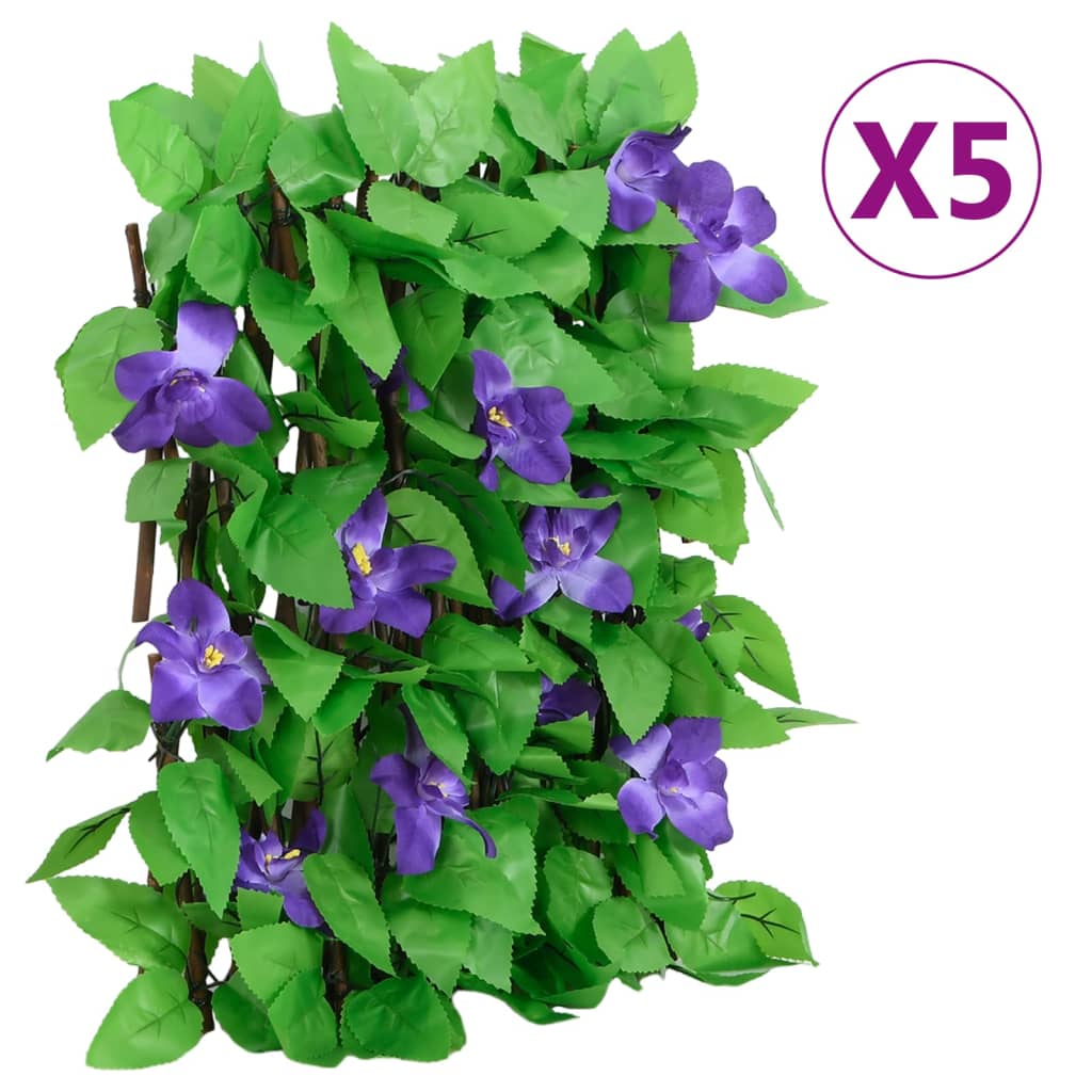 foto del prodotto traliccio edera artificiale espandibile 5 pz verde 180x20 cmcod mxl 112999