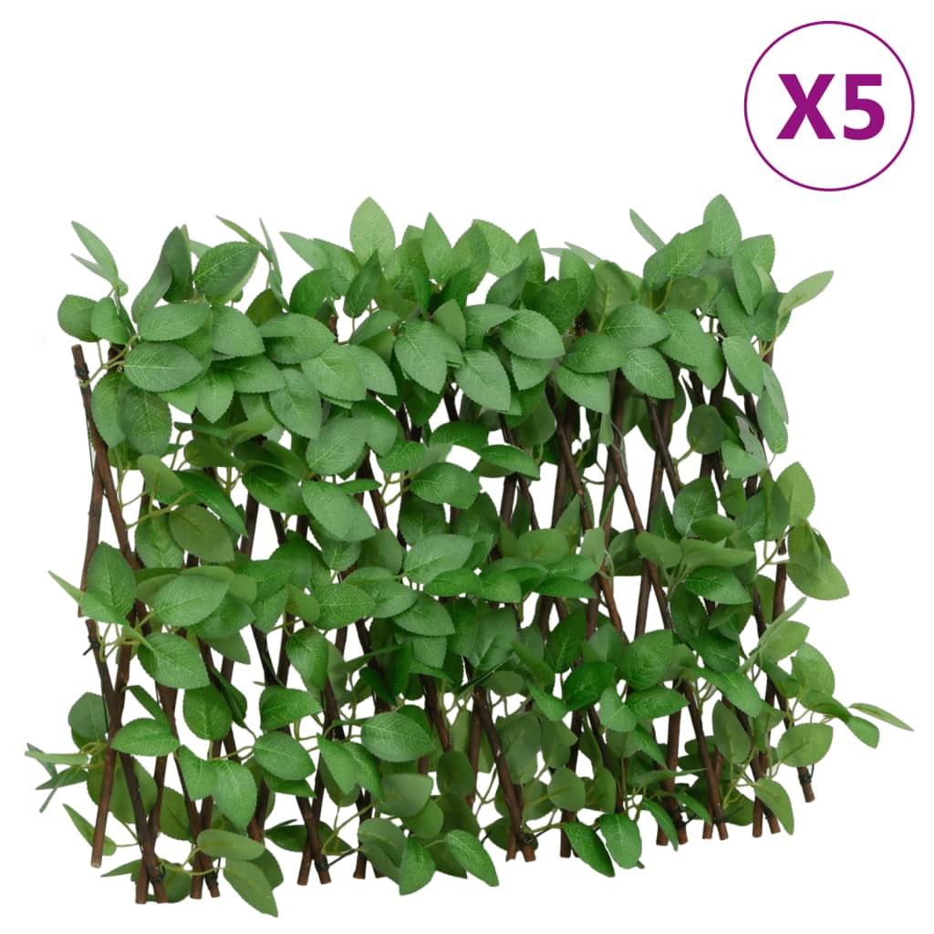 foto del prodotto traliccio edera artificiale espandibile 5 pz verde 180x30 cmcod mxl 89005