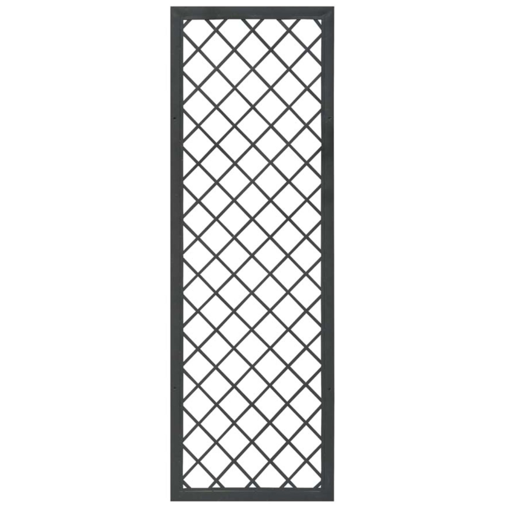 foto del prodotto traliccio fisso con cornice inmetallo antracite 1,80x0,60 mt