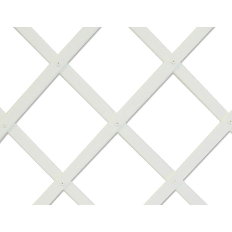 foto del prodotto traliccio in plastica 1x2m colore white profilo a doghe 22x6mm nortene