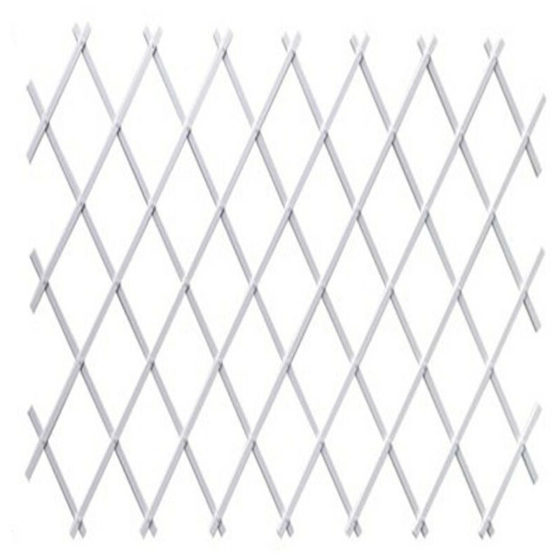 foto del prodotto traliccio plastica 1x2 m 100 pvc bianco tutor di piante resistente decorazione giardino