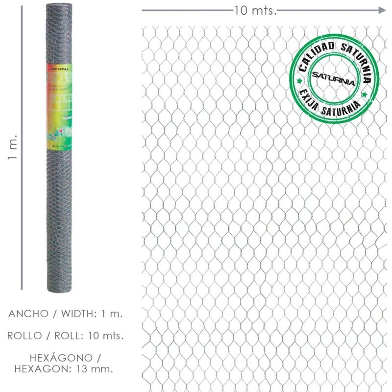 foto del prodotto traliccio tripla torsione 13 100 cm. rotolo 10 metri uso domestico