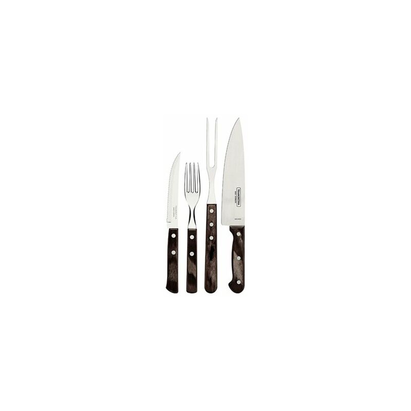 foto del prodotto tramontina set per arrostire fsc polywood castagna 14 pezzi