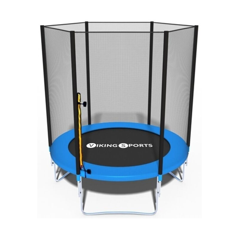 foto del prodotto trampolino 183 cm con rete di sicurezza fino a 90 kg blu