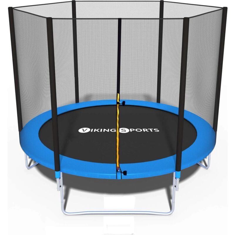 foto del prodotto trampolino - blu - 252 cm - con rete - fino a 120 kg