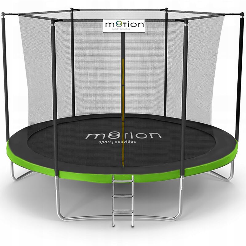 foto del prodotto trampolino da giardino motion scaletta 244cm ft8 2,44 per giochi all aperto per bambini